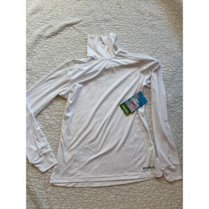 Hot Chillys Womens Peachskins Turtleneck Base Layer White Small